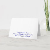 Het zien van de Sterren van de Vakantie Feestdagen Kaart (Achterkant)