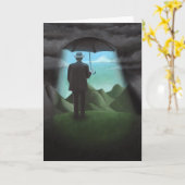 Het zien van het lichte inspirerend wenskaart kaart (Gele Bloem)