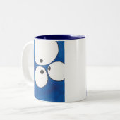 Het zien van Oog aan Oog aan Oog, Blauw, Mok (Voorkant links)