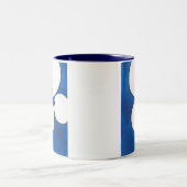 Het zien van Oog aan Oog aan Oog, Blauw, Mok (Center)