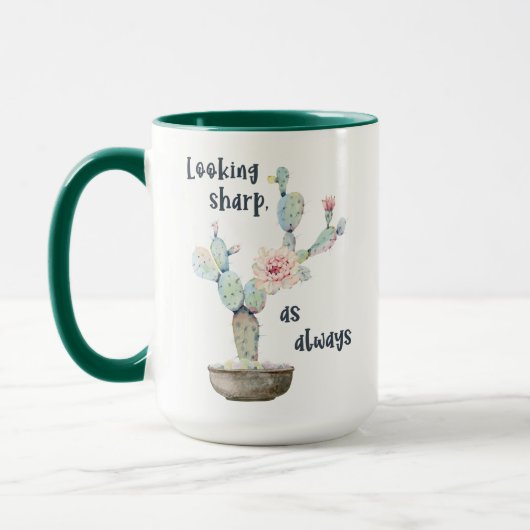 Het ziet er scherp uit! mok (Links)