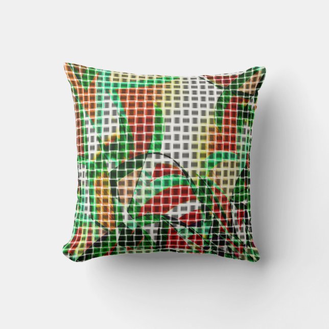 Het ziet eruit als een gevlekte mand boven een fot kussen (Voorkant)