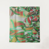 Het ziet eruit als een geweven mandje boven een fo wandkleed (Voorkant)