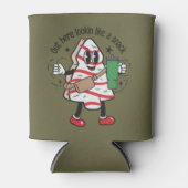 Het ziet eruit als een snack kerstboom taart blikjeskoeler (Voorkant)