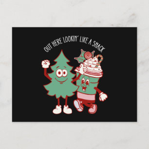 Het ziet eruit als een snack kerstboom taart briefkaart
