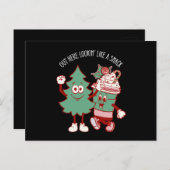 Het ziet eruit als een snack kerstboom taart briefkaart (Voorkant / Achterkant)