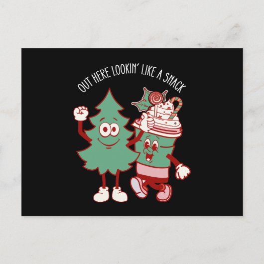 Het ziet eruit als een snack kerstboom taart briefkaart (Voorkant)