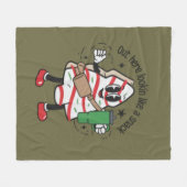 Het ziet eruit als een snack kerstboom taart fleece deken (Voorkant (Horizontaal))