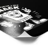 Het ziet eruit als een snack kerstboom taart foto afdruk (Hoek)