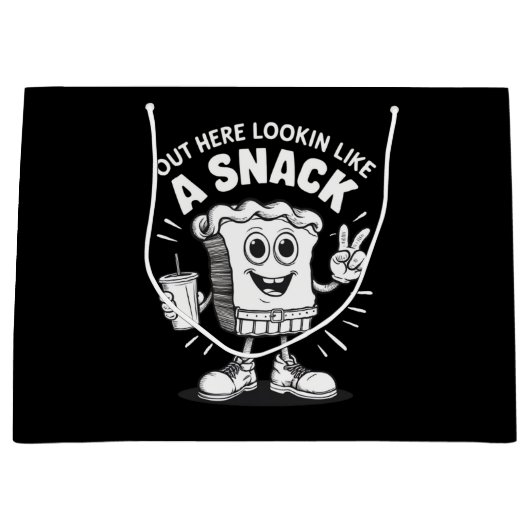 Het ziet eruit als een snack kerstboom taart groot cadeauzakje (Voorkant)