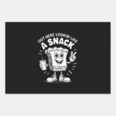 Het ziet eruit als een snack kerstboom taart inpakpapier vel (Voorkant)