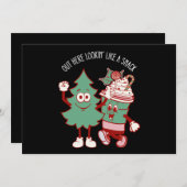 Het ziet eruit als een snack kerstboom taart kaart (Voorkant / Achterkant)