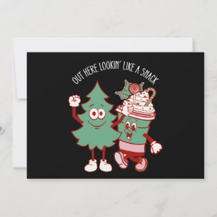 Het ziet eruit als een snack kerstboom taart kaart