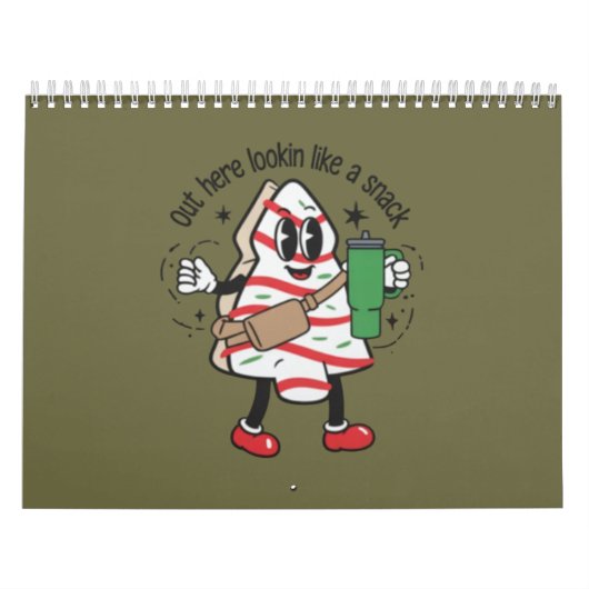 Het ziet eruit als een snack kerstboom taart kalender (Hoes)