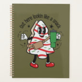 Het ziet eruit als een snack kerstboom taart planner (Voorkant)