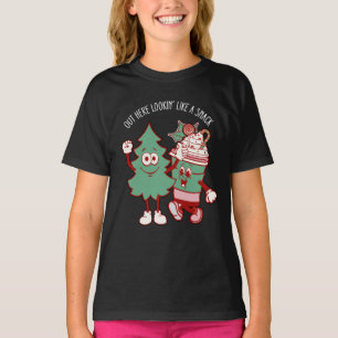 Het ziet eruit als een snack kerstboom taart t-shirt