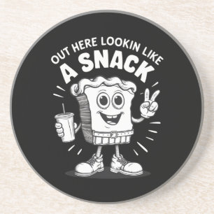 Het ziet eruit als een snack kerstboom taart zandsteen onderzetter