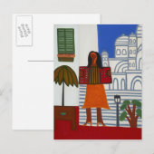 Het zigeunermeisje voor Sacre Coeur 2006 Briefkaart (Voorkant / Achterkant)