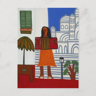 Het zigeunermeisje voor Sacre Coeur 2006 Briefkaart