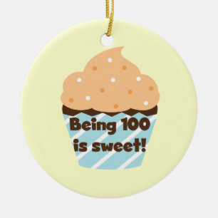 Het zijn 100 is de de Zoete T-shirts en Giften van Keramisch Ornament