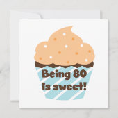 Het zijn 80 is Sweet Birthday T-shirts en Gifts Kaart (Voorkant)