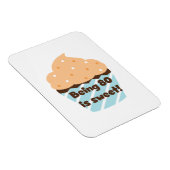 Het zijn 80 is Sweet Birthday T-shirts en Gifts Magneet (Rechterzijde)