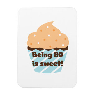 Het zijn 80 is Sweet Birthday T-shirts en Gifts Magneet