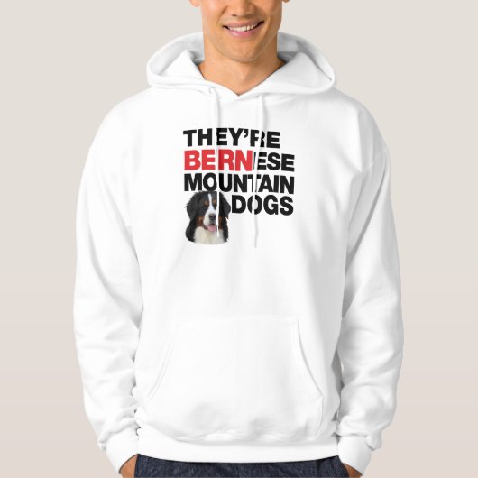 Het zijn Bernese Mountain Dogs Hoodie (Voorkant)
