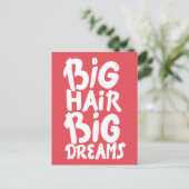 Het zijn Big Hair Big Dreams Briefkaart (Staand voorkant)