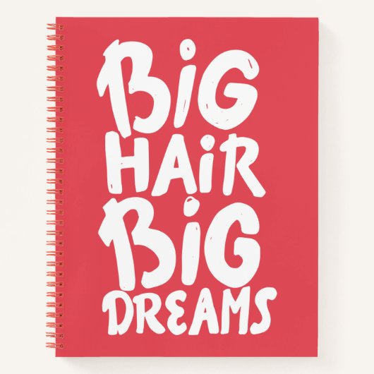 Het zijn Big Hair Big Dreams Notitieboek (Voorkant)