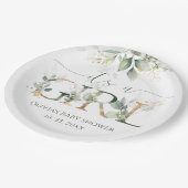 Het zijn Borden van een Girl Baby shower Party Papieren Bordje (Gekanteld)