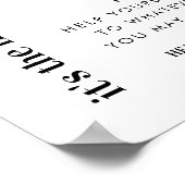 Het zijn de Kleine Dingen Trouwbadkamer Mand  Poster (Hoek)