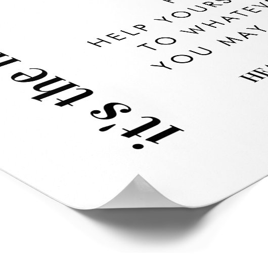 Het zijn de Kleine Dingen Trouwbadkamer Mand  Poster (Hoek)