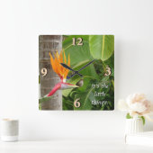 Het zijn de kleine dingen vierkante klok (Huis)