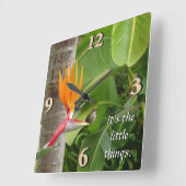 Het zijn de kleine dingen vierkante klok (Hoek)