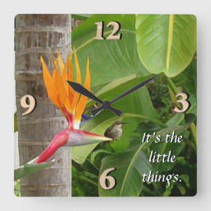 Het zijn de kleine dingen vierkante klok