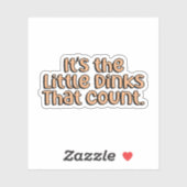 Het zijn de kleine drankjes die Count Oranje Pickl Sticker (Vel)