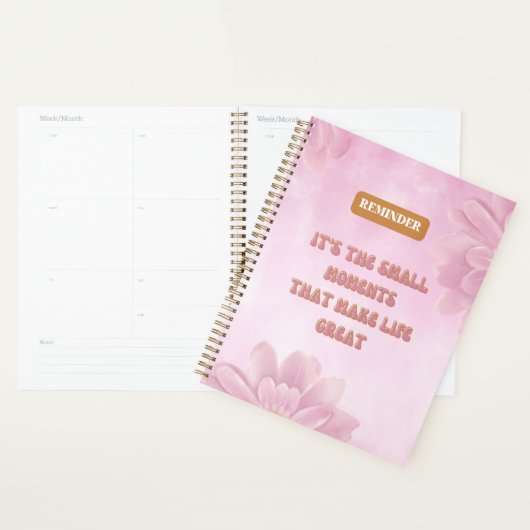 Het zijn de kleine momenten die het leven bloemrij planner (Display)