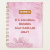 Het zijn de kleine momenten die het leven bloemrij planner (Voorkant)