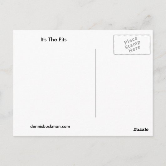 Het zijn de pits briefkaart (Achterkant)