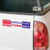 Het zijn de Republikeinen, stom! Bumpersticker (Op Truck)