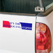 Het zijn de Republikeinen, stom! Bumpersticker (Op Truck)
