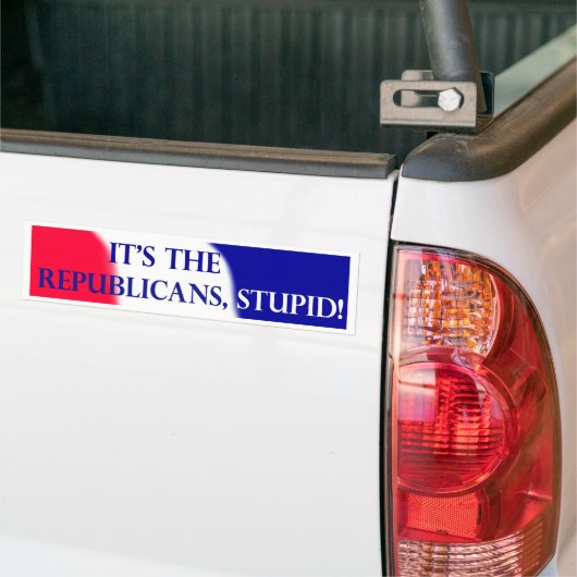 Het zijn de Republikeinen, stom! Bumpersticker (Op Truck)