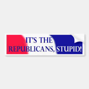 Het zijn de Republikeinen, stom! Bumpersticker