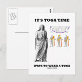 Het zijn de Tijdoplossingen van de Toga om een Hog Briefkaart (Voorkant / Achterkant)