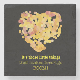 Het zijn die kleine dingen die... stenen onderzetter