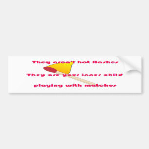 Het zijn geen hete flitsen bumpersticker