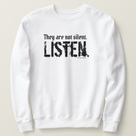 Het zijn geen Silent Simple Petten Crew (White) Trui