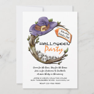 Het zijn Halloween-feestuitnodigingen Kaart