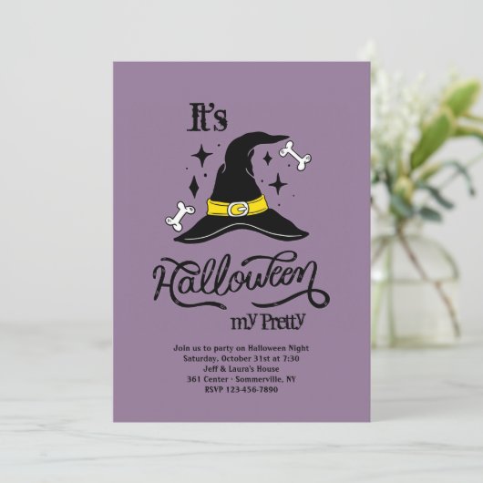 Het zijn Halloween uitnodigingen (Staand voorkant)